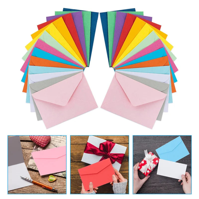 Colored Mini Envelopes – 50 pcs