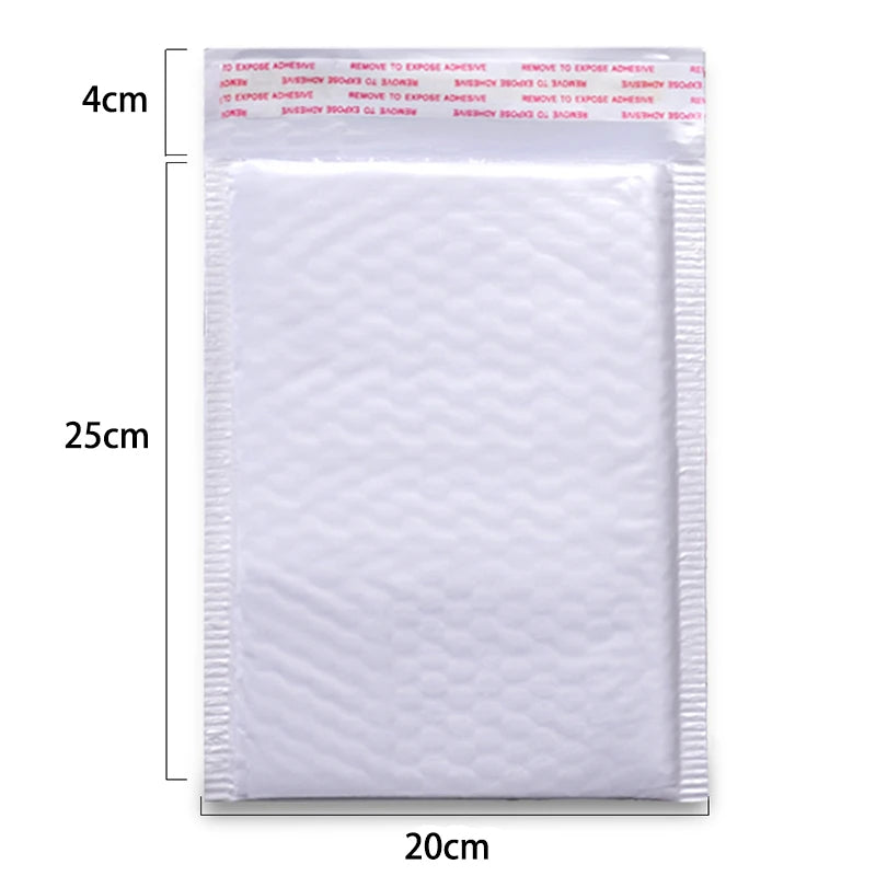 White Bubble Mailers – 50 pcs