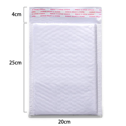 White Bubble Mailers – 50 pcs