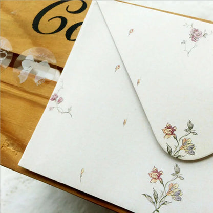 Retro Rose Floral Envelopes – 10 pcs