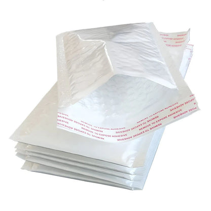White Bubble Mailers – 50 pcs