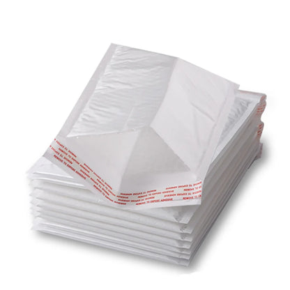 White Bubble Mailers – 50 pcs