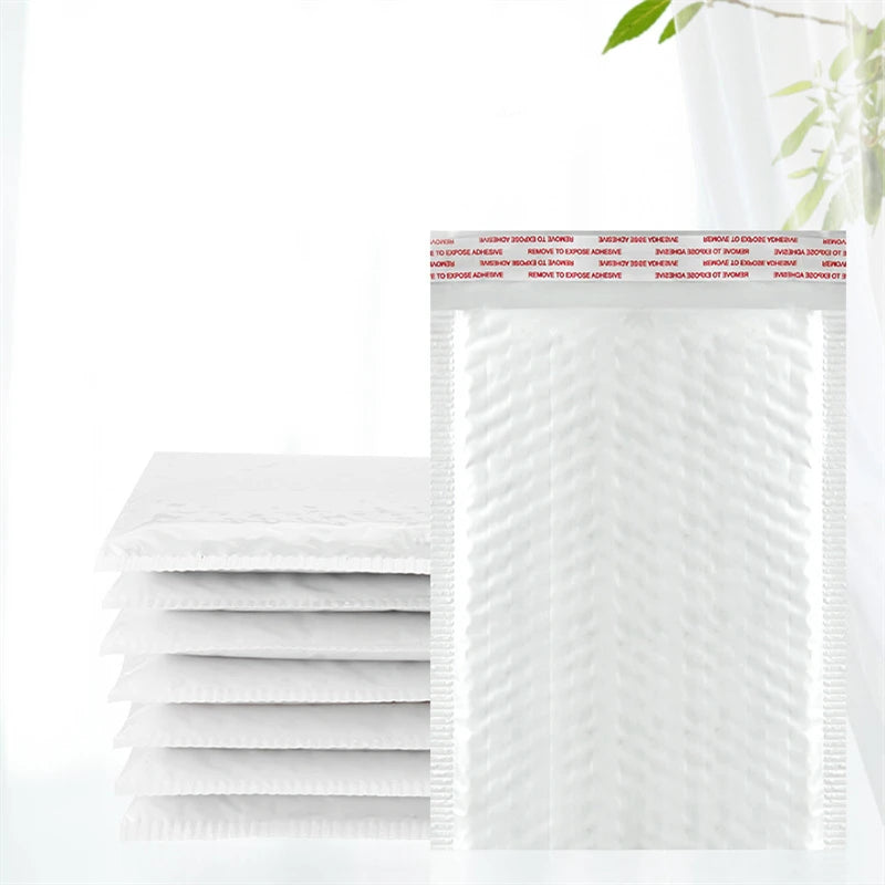 White Bubble Mailers – 50 pcs