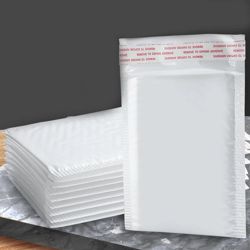 White Bubble Mailers – 50 pcs