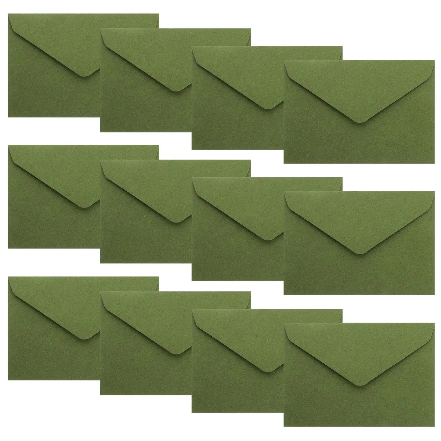 Vintage Green Envelopes – 40 pcs