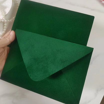 Luxury Velvet Envelopes – 50 pcs + 50 gold stickers