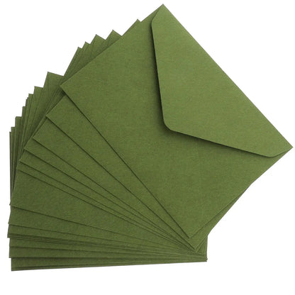Vintage Green Envelopes – 40 pcs