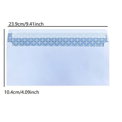 Windowless White Business Envelopes – 10 to 100 pcs