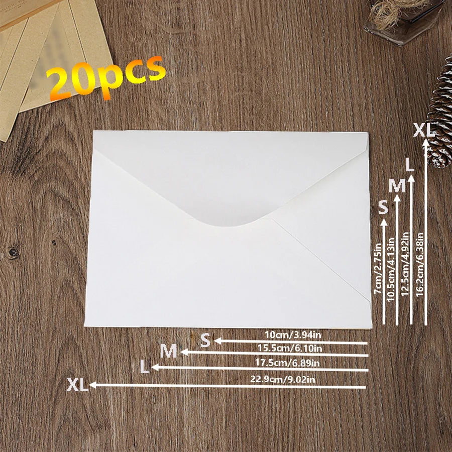Kraft Paper Envelopes – 20 pcs
