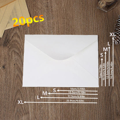 Kraft Paper Envelopes – 20 pcs