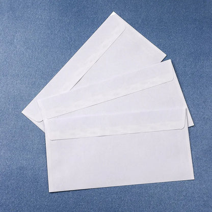 Windowless White Business Envelopes – 10 to 100 pcs