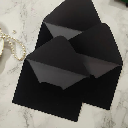Luxury Velvet Envelopes – 50 pcs + 50 gold stickers