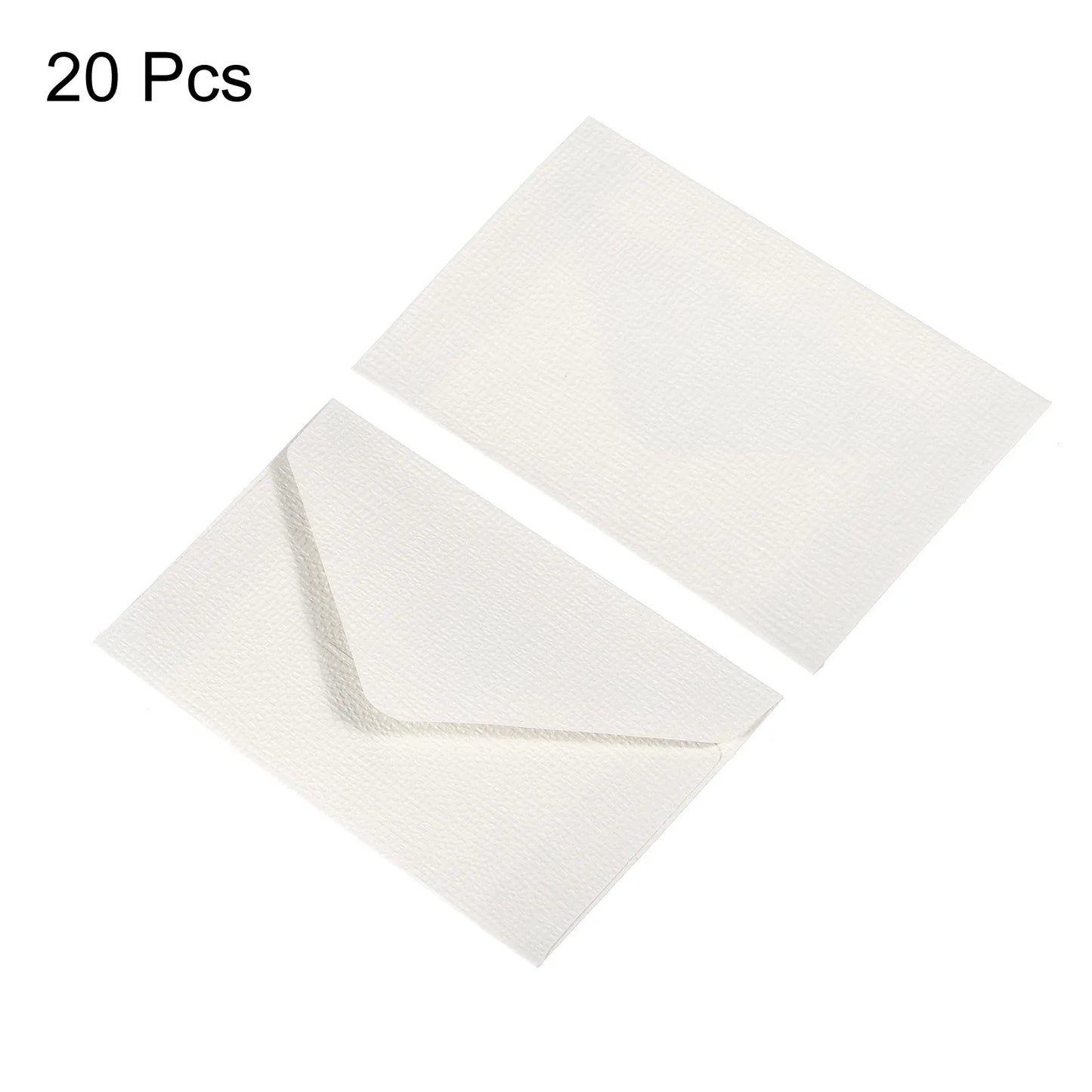 Linen Textured Mini Envelopes – 20 pcs