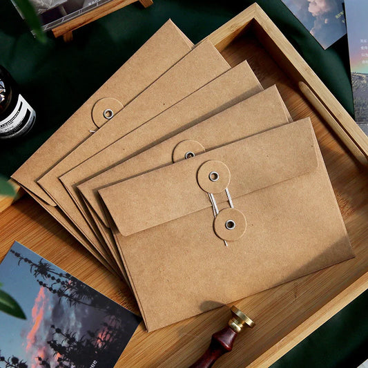 Vintage Kraft Paper Envelopes – 20 pcs