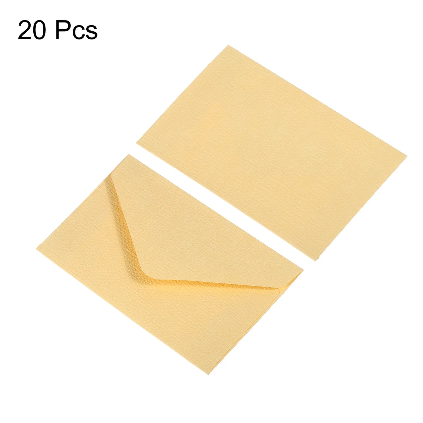 Linen Textured Mini Envelopes – 20 pcs