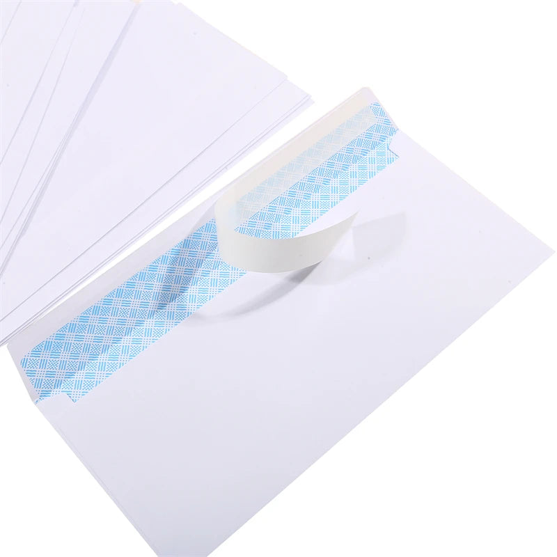 Windowless White Business Envelopes – 10 to 100 pcs