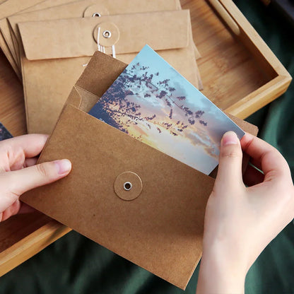 Vintage Kraft Paper Envelopes – 20 pcs