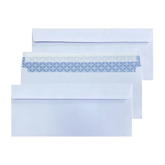 Windowless White Business Envelopes – 10 – 100 pcs