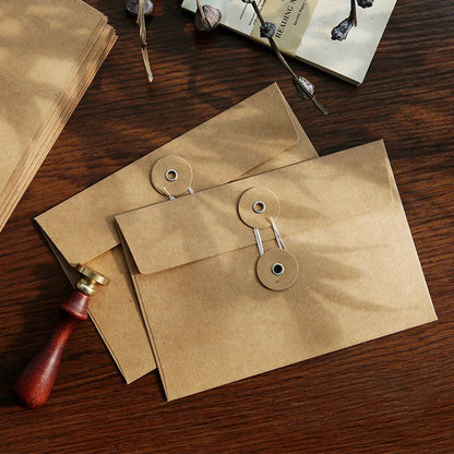 Vintage Kraft Paper Envelopes – 20 pcs