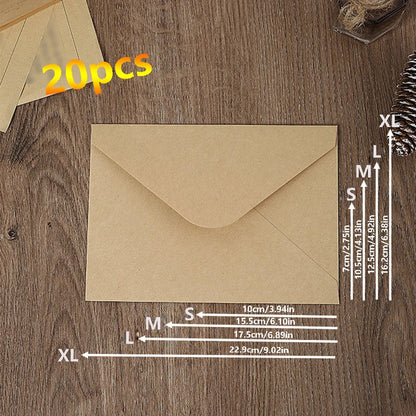 Kraft Paper Envelopes – 20 pcs