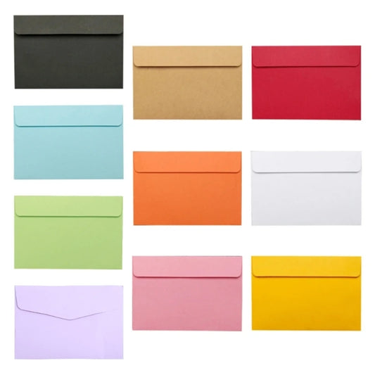 Colorful Vintage Kraft Envelopes – 10 pcs